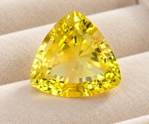 This natural yellow sapphire