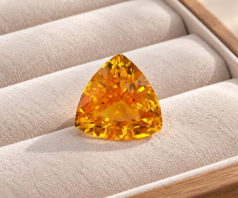 This natural yellow sapphire