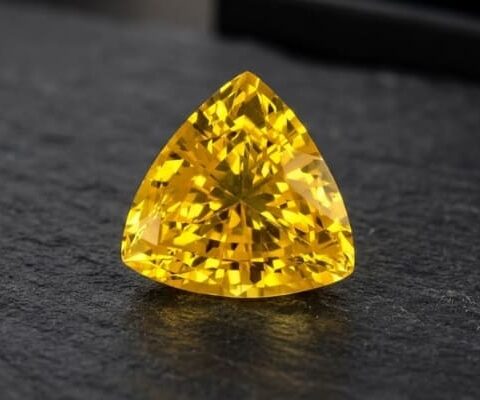 Radiant Trillion Yellow Sapphire