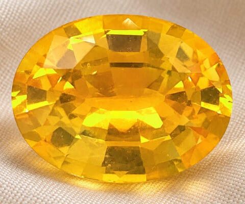 Heated Yellow Sapphire