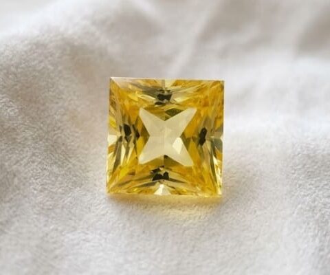 Heated Princess Yellow Sapphire
