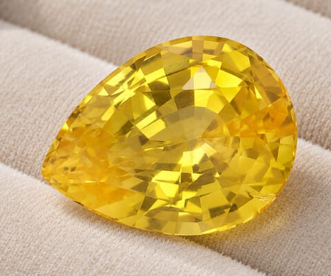 Pear Yellow Sapphire