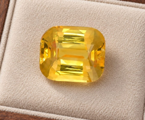 Yellow Cushion Sapphire