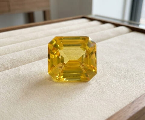 Yellow Octagonal Sapphire