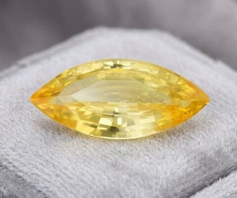 Orange-Yellow Marquise Sapphire