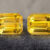 Heated Yellow Sapphire Matching Pair