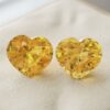 Heated Yellow Sapphire Matching Pair