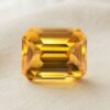Octagonal GIA-Certified Yellow Zircon