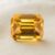 Octagonal GIA-Certified Yellow Zircon