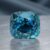 Cushion Exceptional Blue Zircon