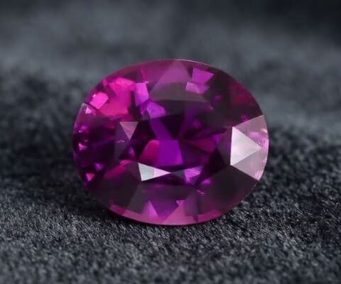 Neon Purple Garnet Gemstone
