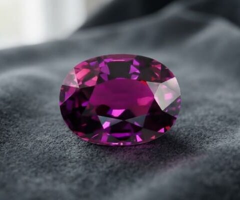 Neon Purple Garnet Gemstone