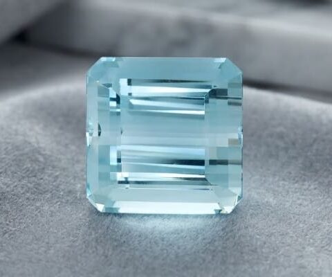 Ocean Blue Aquamarine Octagonal
