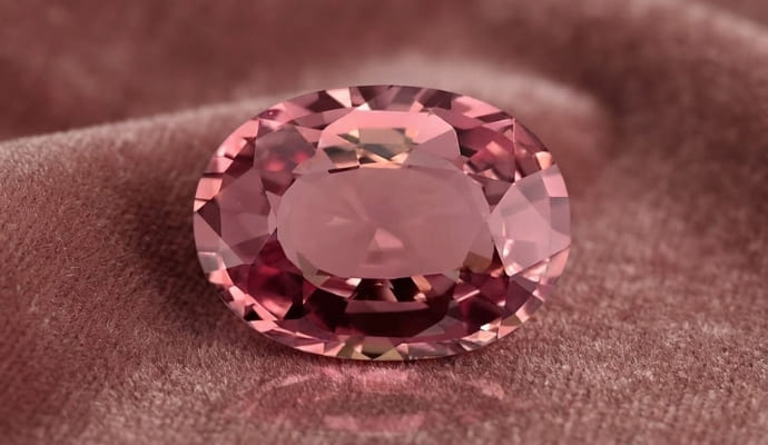 Orange Pink Sapphire Gemstone