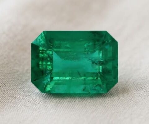 Petite Octagonal Emerald Gemstone