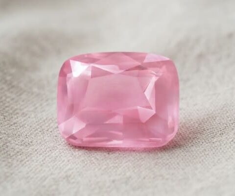 Heated Cushion Pink Spinel