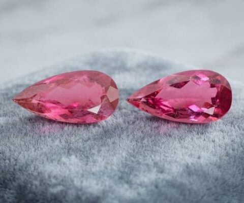 Natural Pink Tourmaline Matching Pair