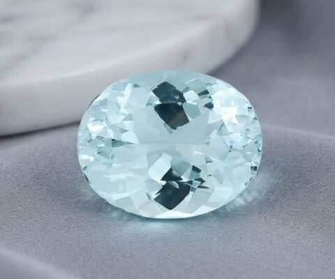 Polished Blue Aquamarine Gemstone Selection