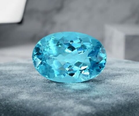 Radiant Blue Apatite Oval