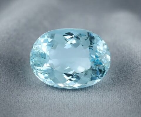 Radiant Blue Aquamarine Oval