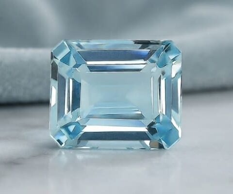 Radiant Natural Aquamarine Gemstone Selection