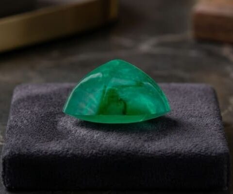 Regal Sugarloaf Emerald Cushion Gem