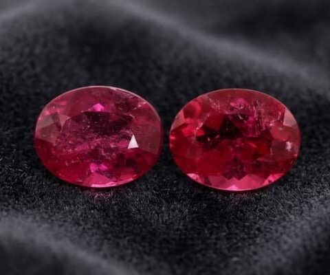 Natural Rubellite Matching Pair