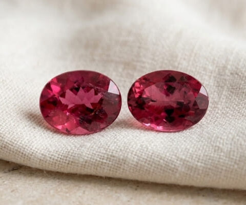 Natural Rubellite Matching Pair