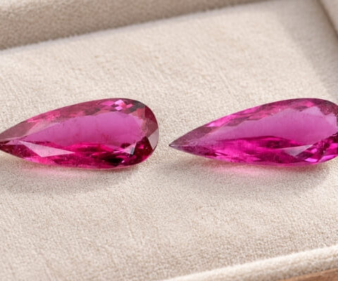 Natural Rubellite Matching Pair