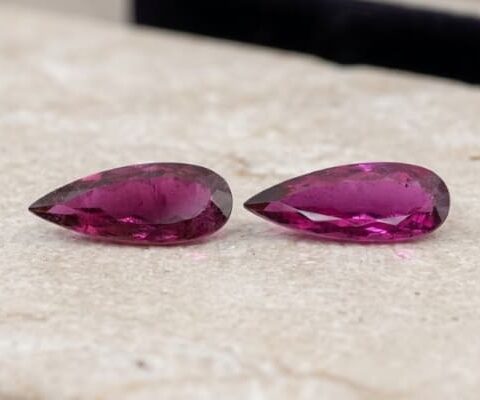 Natural Rubellite Matching Pair